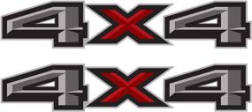 img 4 attached to 4X4 Decals Stickers For F150 (2015-2020) And F250 F350 (2017-2020) Set Of 2 (4X4 Original)