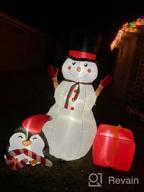 img 1 attached to 6 FT Inflatable Santa With LED Lights - Perfect Christmas Decorations For Outdoor Yard, Garden, Patio & Lawn Party! review by Nick Reddy