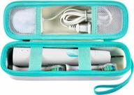 philips sonicare protectiveclean 4100 6100 5100 6500 7500 electric toothbrush travel bag holder compatible with oral-b pro 1000 5000 7500 7000 6000 9600 -white logo