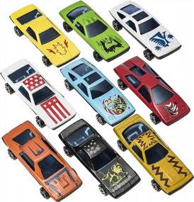 img 3 attached to Rev Up The Fun With Prextex'S 100 Pc Diecast Race Cars - Perfect For Parties, Easter Eggs, And More!