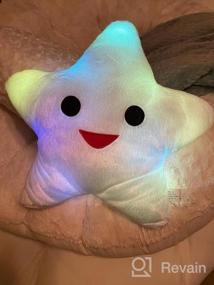 img 5 attached to Осветите свои ночи с помощью подушек FlashingBlinkyLights Happy Star Pillows со светодиодами, меняющими цвет