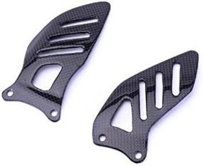 img 1 attached to 🏍️ Top-rated CBSU-75006-HGD Carbon Fiber Heel Guards for Suzuki GSXR 600 750 2006 – 2009