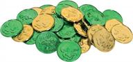add some luck with beistle's 40 piece shamrock embossed coins for st. patrick's day party decorations logo