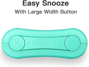 img 1 attached to Portable Mini Alarm Clock: Easy To Use, Travel-Friendly With Snooze, Backlight, And Display ON/Off – Ideal For Bedside, Desk And On-The-Go – Mint Green