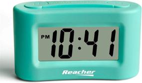 img 4 attached to Portable Mini Alarm Clock: Easy To Use, Travel-Friendly With Snooze, Backlight, And Display ON/Off – Ideal For Bedside, Desk And On-The-Go – Mint Green