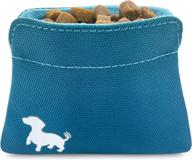 🐾 turquoise swaggly pocket sized dog treat pouch - pet training treat pouch - magnetic closure dog treat pouch - dog walking accessories logo