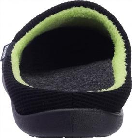 img 1 attached to Men'S Knit Slippers With Arch Support - Warm Slip-On House Shoes By WHITIN