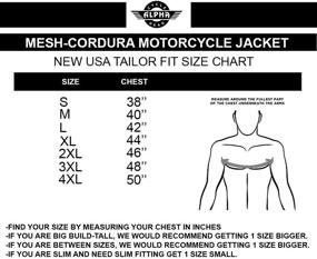 img 1 attached to Alpha Cycle Gear Breathable Bikers Riding Protection Motorcycle Jacket Mesh 🏍️ CE Armored (Black Wind, Large) - Enhanced Comfort and Safety for Motorcyclists