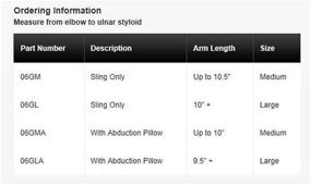 img 1 attached to Large Arm Immobilizer Sling - AirCast Support For Enhanced Comfort And Stability