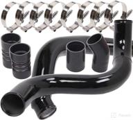 🚀 ford 6.0l cac intercooler pipe boot kit for turbo intercooler - improved performance for ford f250 f350 f450 f550 (black) logo