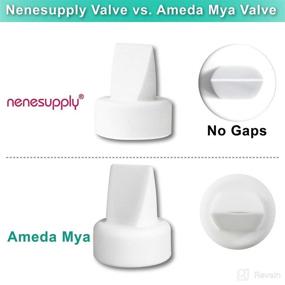 img 1 attached to 🦆 Nenesupply Duckbill Valves - Compatible with Ameda MYA and Ameda MYA Pro Breastpumps. Replacement Kit - Ameda MYA Pump Parts Replacements - Compatible with Ameda Flange