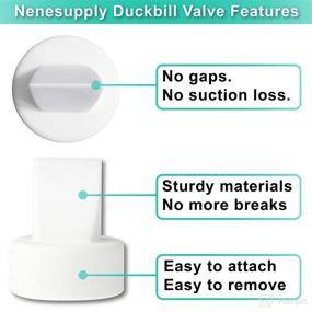 img 2 attached to 🦆 Nenesupply Duckbill Valves - Compatible with Ameda MYA and Ameda MYA Pro Breastpumps. Replacement Kit - Ameda MYA Pump Parts Replacements - Compatible with Ameda Flange