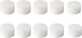 img 4 attached to 📦 10 Pack Compressor System Cool Mist Replacement Sponge Filters - 19/32 Inch Diameter (Filters10)