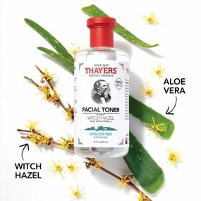 img 3 attached to Pack Of 3 Thayers Alcohol-Free Witch Hazel Toner With Aloe Vera - Unscented, 12 Fl Oz Each