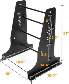 img 3 attached to Dasen Tour Trunk Pack Pak & Backrest Sissy Bar & Mounting Luggage Rack Wall Mount Storage 🧳 Rack Kit - Compatible with Harley Touring Road King Electra Road Street Glide CVO FL and Other Models