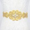 rhinestone applique wedding bridal crystal women's accessories - belts logo