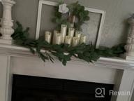 img 1 attached to 🌿 DearHouse 5.5Ft Seeded Eucalyptus Garland: Faux Greenery Wedding Backdrop and Wall Decor review by Jere Mosley