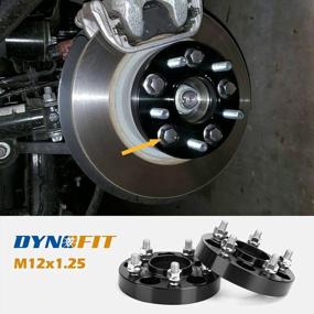 img 1 attached to Dynofit 5X110 Wheel Spacers For Je/Ep Renegade 2014-2019, 1"(25Mm) Forged M12X1.5 65.1Mm Hub Centric 4 Packs For Compass 2018-2019, Cherokee 2014-2019, Dart 2012-2016, Saab 9-3/3X, 94-98 Saab 900