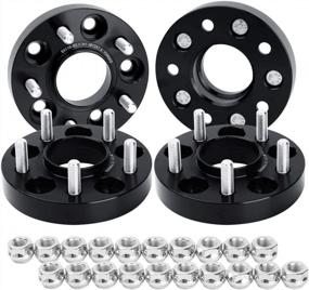 img 4 attached to Dynofit 5X110 Wheel Spacers For Je/Ep Renegade 2014-2019, 1"(25Mm) Forged M12X1.5 65.1Mm Hub Centric 4 Packs For Compass 2018-2019, Cherokee 2014-2019, Dart 2012-2016, Saab 9-3/3X, 94-98 Saab 900