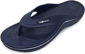 img 4 attached to Stay Comfortable And Active With LUFFYMOMO Men'S Arch Support Sport Sandals