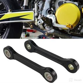 img 4 attached to 🔗 NICECNC Black Rear Lowering Links Lower Kit for Suzuki DRZ400 & Kawasaki KLX400 - 7CM/2.76inch | Compatible with Multiple Year Models 2000-2019