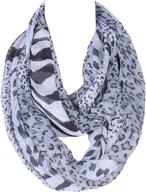 🐆 stylish leopard print women's accessories: lightweight fashion leopard scarves & wraps in polyester logo