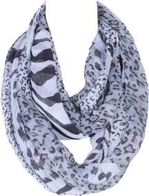 img 3 attached to 🐆 Stylish Leopard Print Women's Accessories: Lightweight Fashion Leopard Scarves & Wraps in Polyester