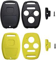 qiyanua 4 buttons replacement key fob keyless entry remote shell case &amp logo