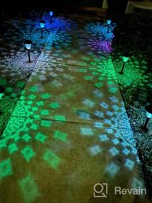 img 6 attached to Illuminate Your Pathway With 8-Pack Solar LED Lights - Waterproof, Decorative And Color Changing For Your Patio, Garden Or Driveway