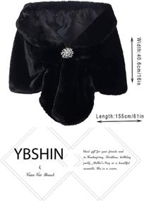 img 3 attached to YBSHIN Wedding Shawls Sleeveless Stoles Women's Accessories : Scarves & Wraps