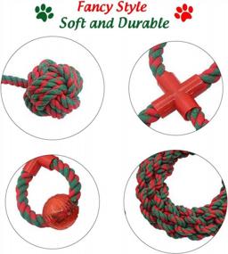 img 1 attached to 5-Pack Durable Chew Rope Dog Toys For Dental Cleaning & Health - Christmas Gift For Medium To Large Dogs By PUPTECK