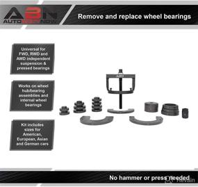 img 1 attached to Эффективный набор съемника подшипников колеса для простого снятия втулки - идеальный инструмент для независимой подвески, роликоподшипников в переднеприводных, заднеприводных и полноприводных автомобилях