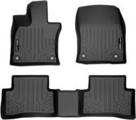 🧶 maxliner all weather custom fit floor mats for lexus ux 2019-2021 - black, 2 row liner set, all models логотип