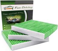 🔍 3 pack fd182 cabin air filter: enhanced pm2.5 filtration for civic, cr-v, cr-z, fit, hr-v, insight | replace cf11182, cp182, 80292-tf0-g01 logo