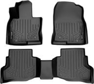 🚗 2016-2021 mazda cx-9 maxliner floor mats - black 2 row liner set логотип