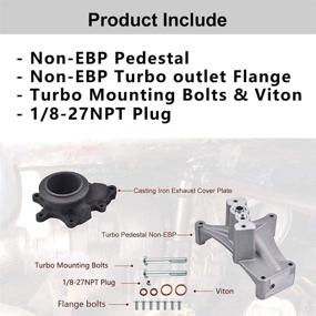 img 1 attached to 🔧 Enhanced EBPV Upgrade: Ford 1999.5-2003 7.3L Powerstroke Diesel Turbo Pedestal + Bolts & Exhaust Housing