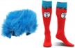 get ready to cause some mischief with dr. seuss thing 1 & thing 2 plush wig and socks for adults logo