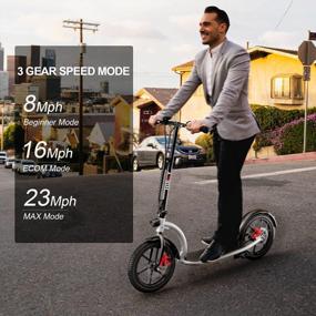img 1 attached to Hiboy VE1 PRO/ECOM 14 Electric Scooter: 31-Mile Long Range, 22Mph Speed, Folding Commuter Fat Tire Electric Scooter For Adults