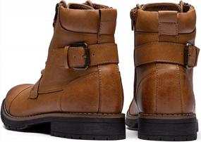 img 2 attached to Stylish And Durable Men'S Combat Motorcycle Ankle Boots For Casual And Dress Wear By Vostey