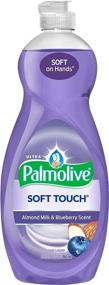 img 4 attached to 🌟 New Palmolive Ultra Soft Touch Dish Soap with Almond Milk and Blueberry - 32.5oz: Gentle on Hands, Powerful on Grease!