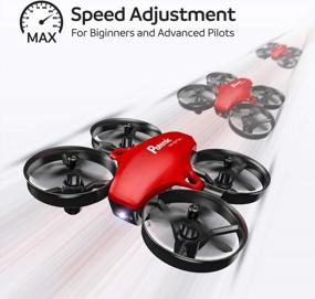 img 2 attached to Potensic A20 Mini Drone For Kids And Beginners RC Nano Quadcopter 2.4G 6 Axis, Altitude Hold, Headless Mode Safe And Stable Flight, 3 Batteries, Great Gift Toy For Boys And Girls -Red