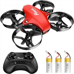 img 4 attached to Potensic A20 Mini Drone For Kids And Beginners RC Nano Quadcopter 2.4G 6 Axis, Altitude Hold, Headless Mode Safe And Stable Flight, 3 Batteries, Great Gift Toy For Boys And Girls -Red