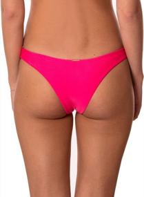 img 1 attached to RELLECIGA Women'S Brazilian Cut Cheeky Bikini Bottom