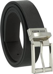 img 4 attached to Steve Madden Reversible Leather Feather Men's Accessories ~ Belts