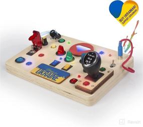 img 3 attached to 🚀 VET MODELS Montessori Busy Board LED Light Switch Toy: Engaging Spaceship Control Panel for Toddlers - Educational and Sensory Learning Toy