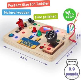 img 1 attached to 🚀 VET MODELS Montessori Busy Board LED Light Switch Toy: Engaging Spaceship Control Panel for Toddlers - Educational and Sensory Learning Toy