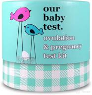 🔮 ultimate predictor kit: our baby test 30 ovulation & 10 pregnancy test strips bundle (30 lh + 10 hcg) logo