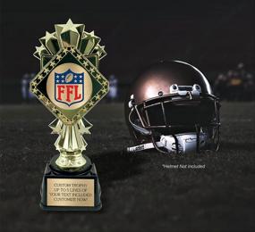img 3 attached to Awards4U 9 "Custom Fantasy Football Trophy 2022 - пластина с гравировкой в ​​комплекте - награда для победителя FFL Champion - Настройте сейчас!