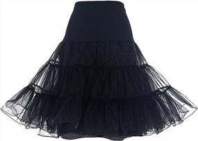 img 4 attached to 50S Style Petticoat Skirts By DRESSTELLS - Vintage Tutu & Retro Crinoline For Women