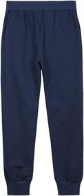 img 3 attached to UNACOO Girls French Terry Jogger Girls' Clothing ~ Pants & Capris